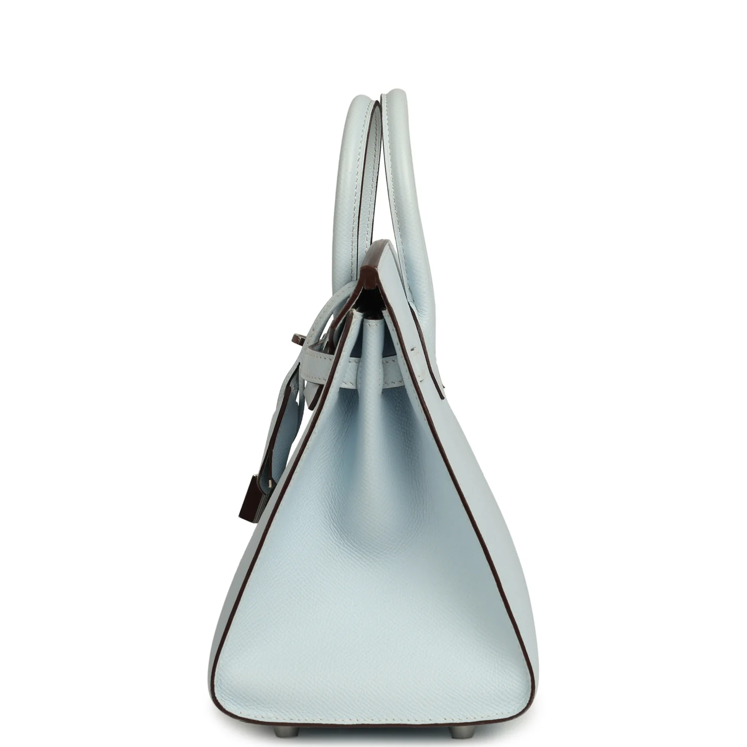Hermes Birkin Sellier 25 Bleu Brume Epsom Palladium Hardware