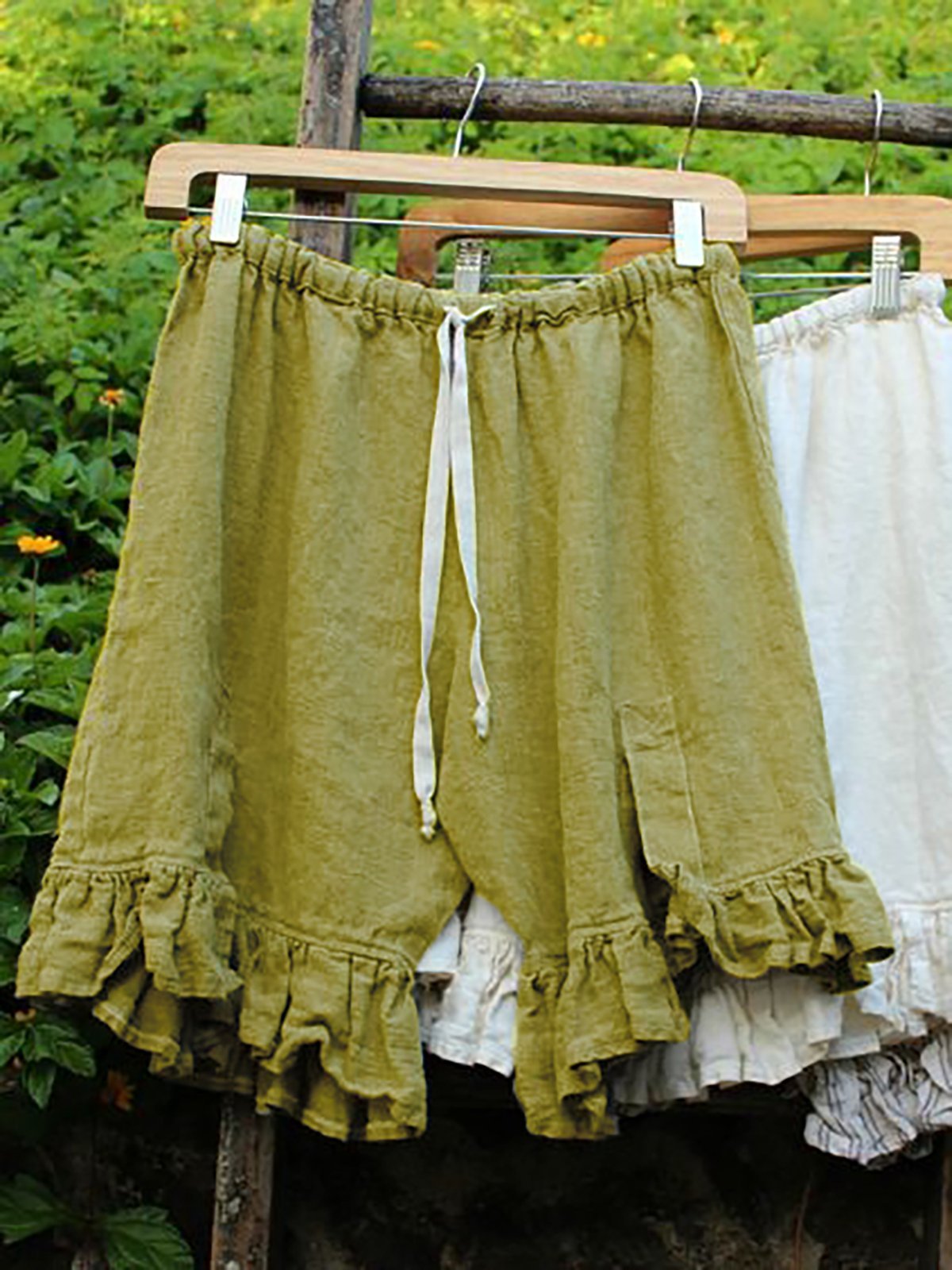 Women Folds Casual Pants