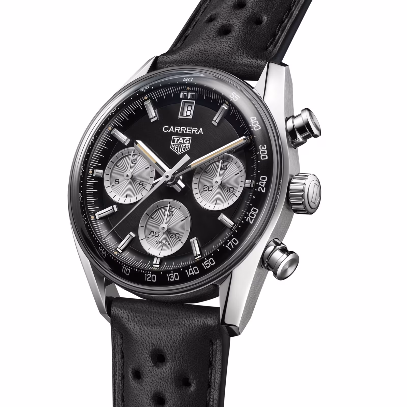【7A Quality】TAG Heuer Carrera Chronograph 39mm Mens Watch Black CBS2210.FC6534