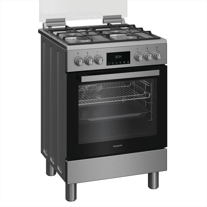 HOTPOINT ARISTON - Cucina a gas H6G5LMX Classe A-inox