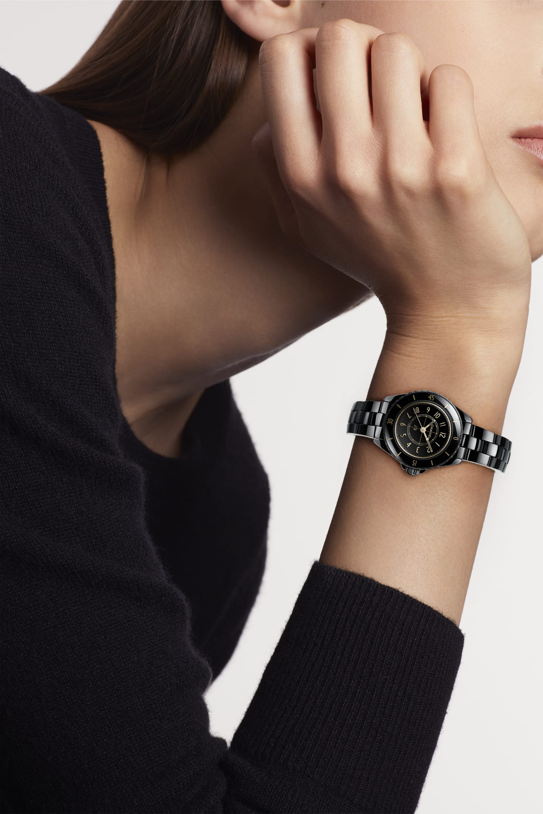J12 GOLDEN BLACK Watch, 28 MM