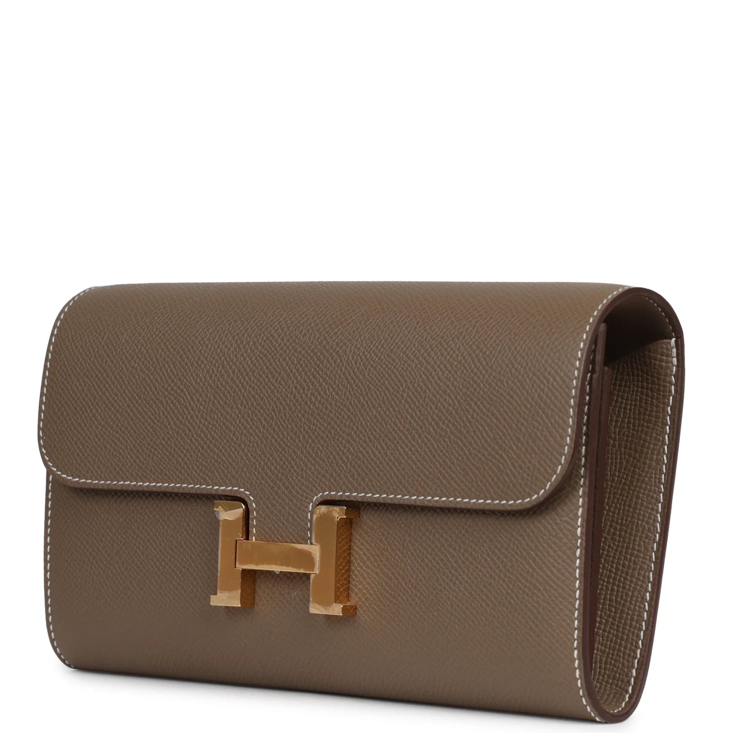 Hermes Constance Wallet To Go Etoupe Epsom Gold Hardware