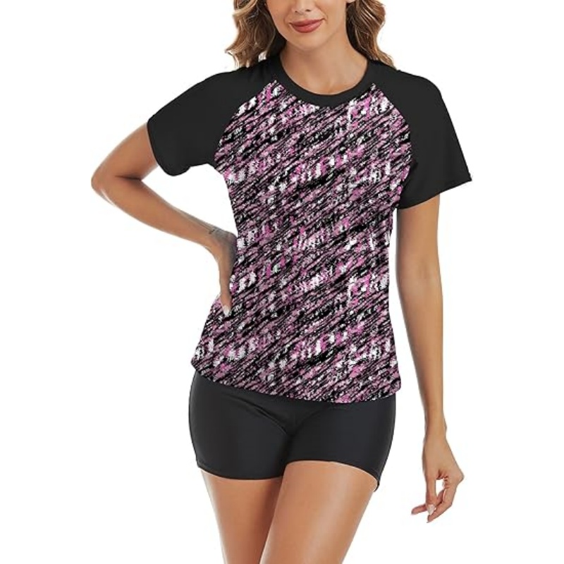Women's 2 Piece Rash Guard Short
