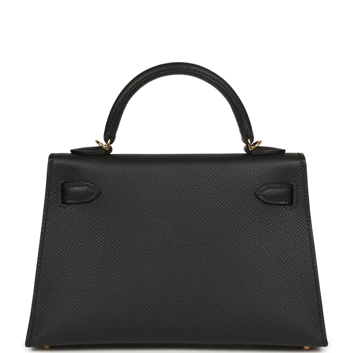 Hermes Kelly Sellier 20 Black Epsom Gold Hardware