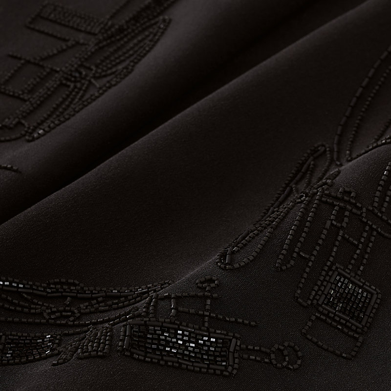 Complication Equestre embroidered triangle scarf