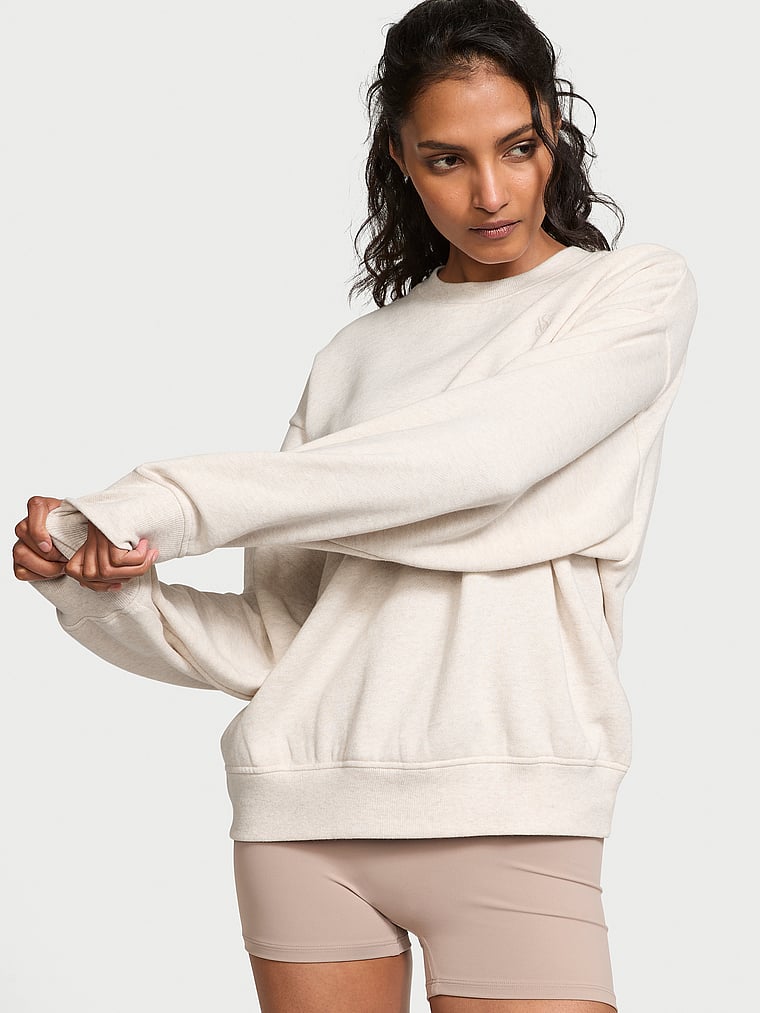 Victoria's Secret Cotton Fleece Crewneck Sweatshirt
