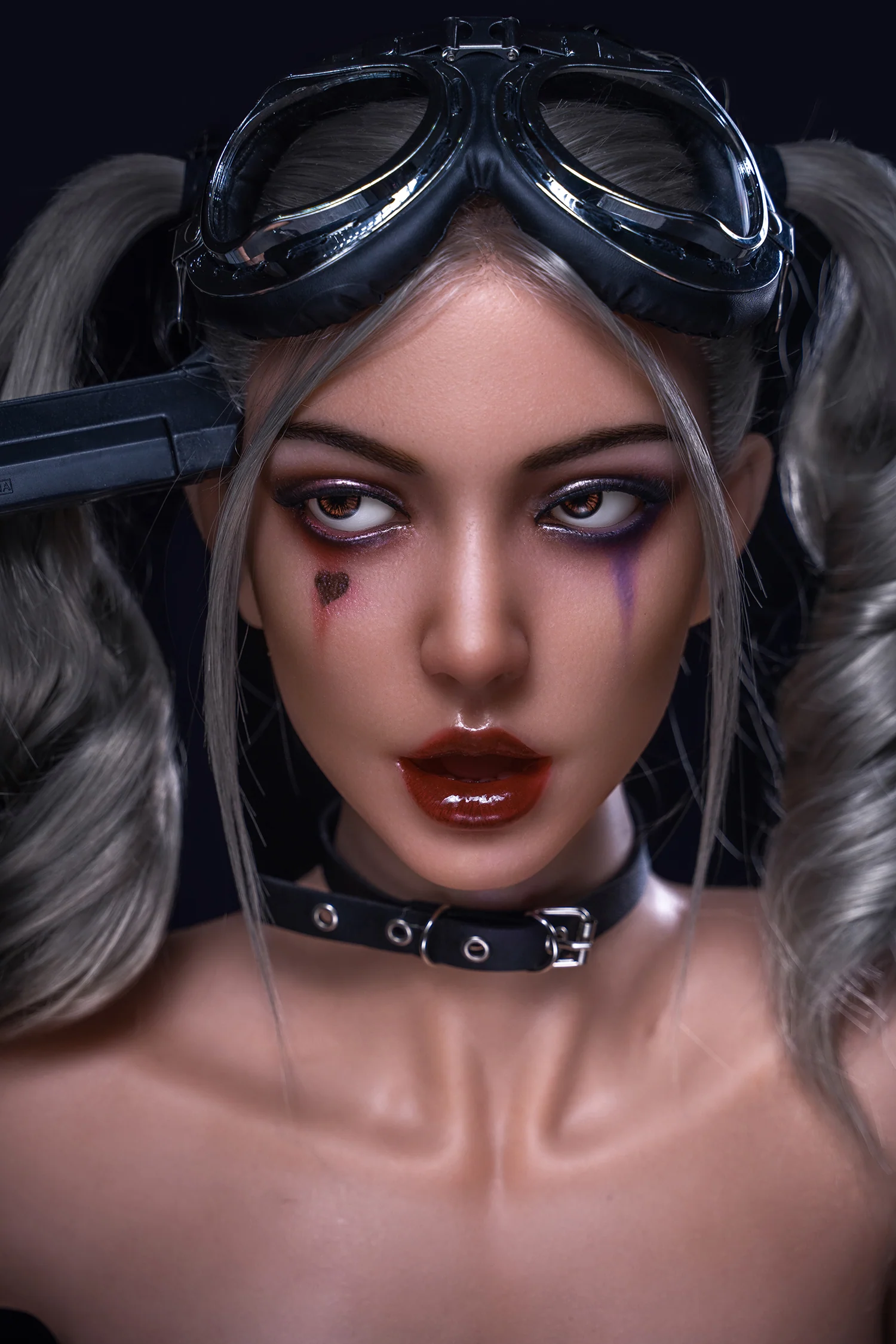 Soft Silicone #M7 Harley Head Halloween Oral Sex ROS Sex Doll Head Only