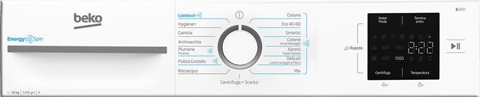 BEKO - Lavatrice BMWU31021W 10 Kg Classe A-White
