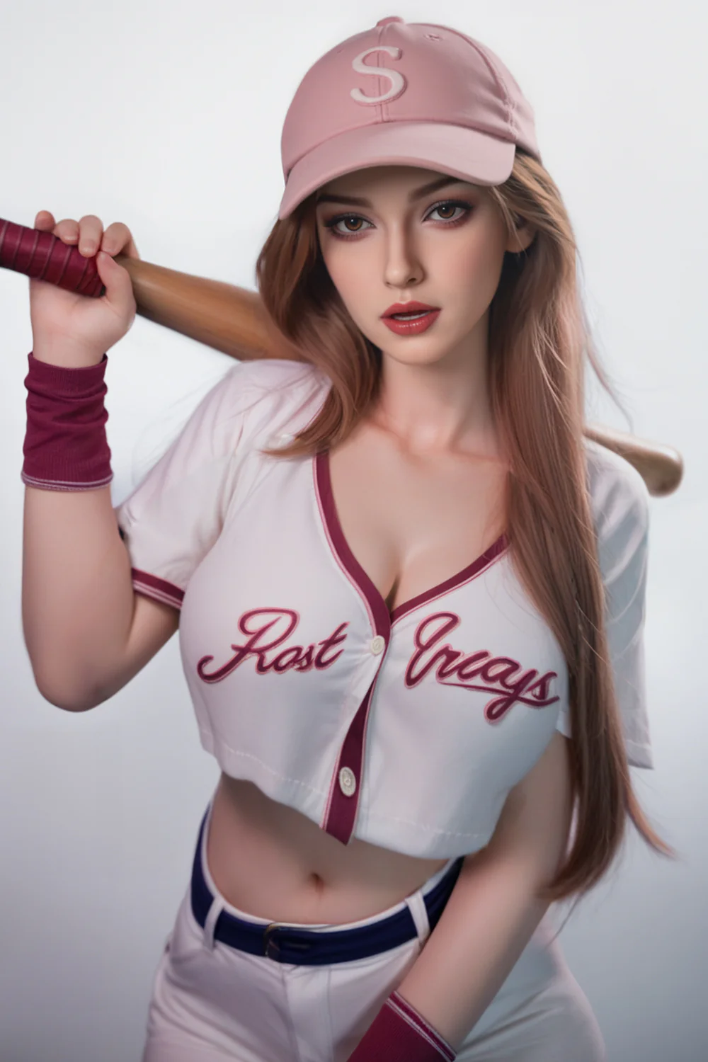 US Stock - Susie Plus 5ft38 / 164cm #M18 ROS Head Full Silicone Milky Big Tits Sex Doll For Blowjob