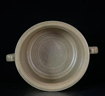 Qianlong Signed Old Chinese Song Zhan Kiln Incense Burner N666