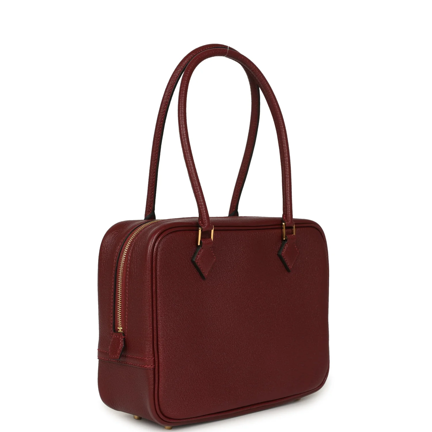 Hermes Mini Plume 21 Bag Rouge H Chèvre Gold Hardware
