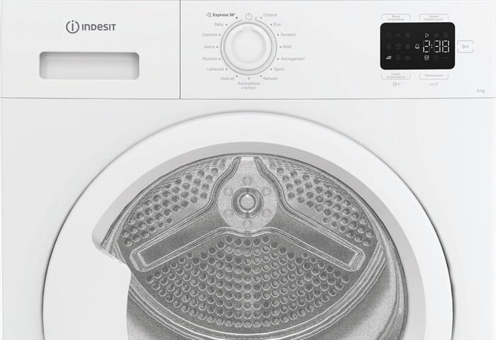 INDESIT - Asciugatrice C YD 83D WW IT 8Kg Classe D-Bianco
