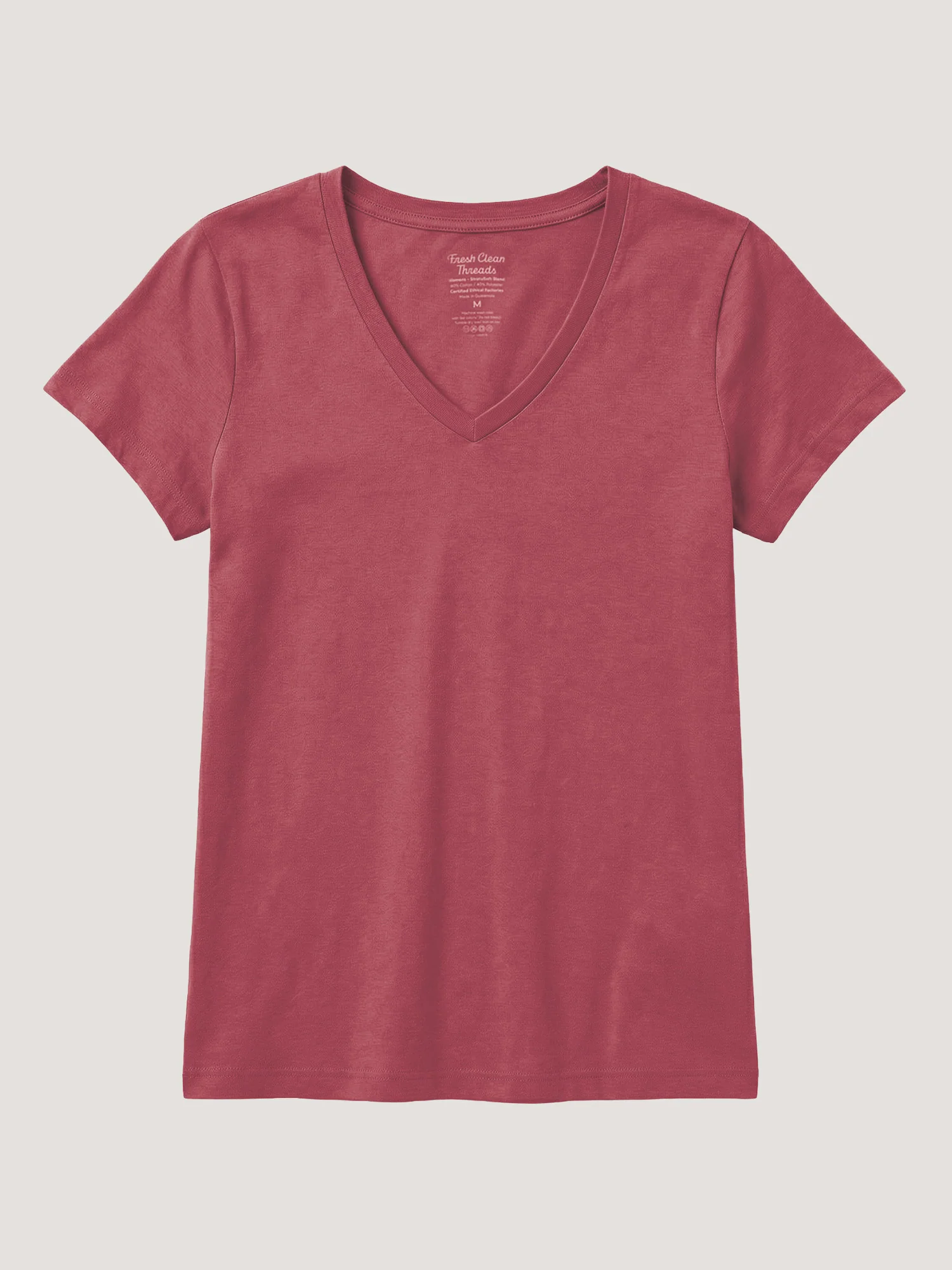 Coral Everyday V-Neck Tee