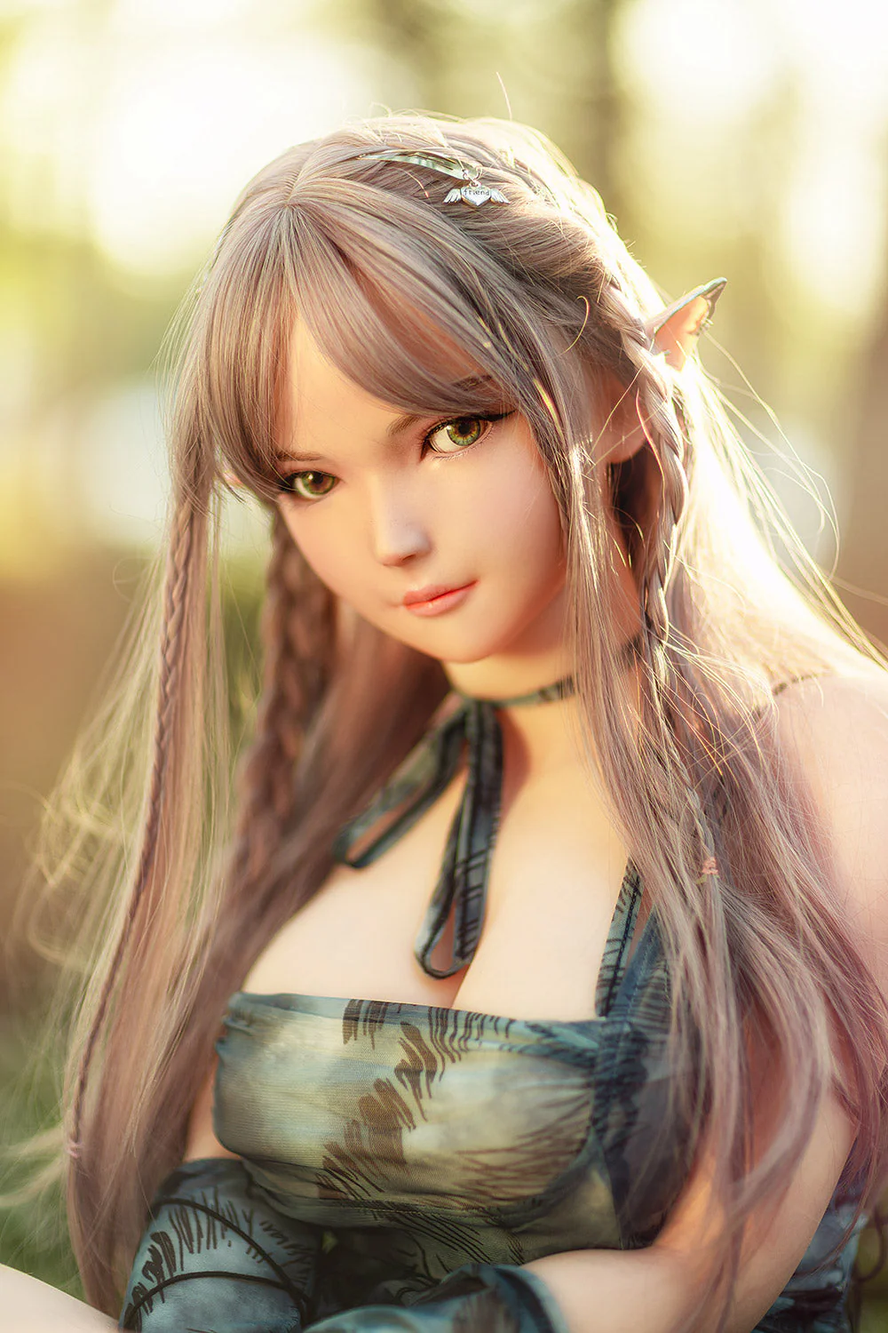 RIDMII Aggie Unique Design 5ft34/ 163cm App-Controlled Silicone Head TPE Body ELF Hentai Sex Doll
