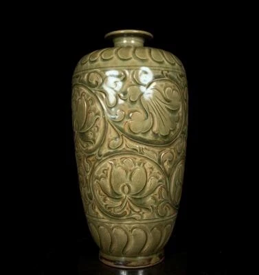 Old Chinese Cizhou Yao Cizhou Kiln Vase w/fish CK707