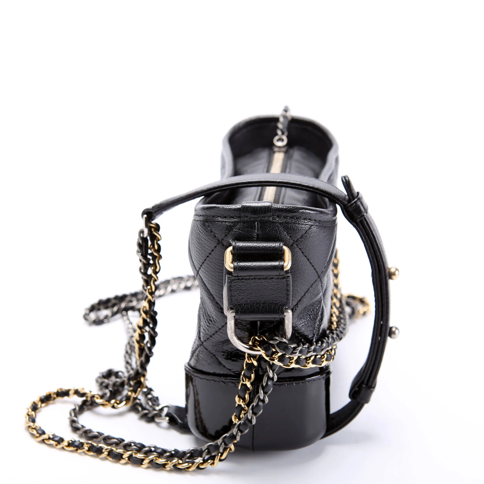 CHANEL Gabrielle Hobo Small Calfskin 25M Black