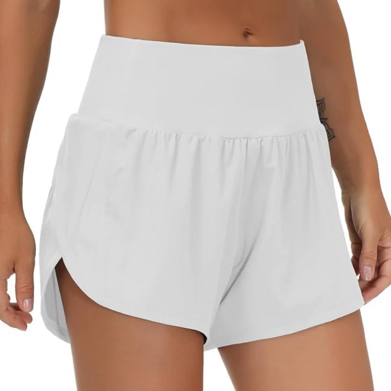 Women's High Waisted Running Shorts Quick Dry Workout Shorts