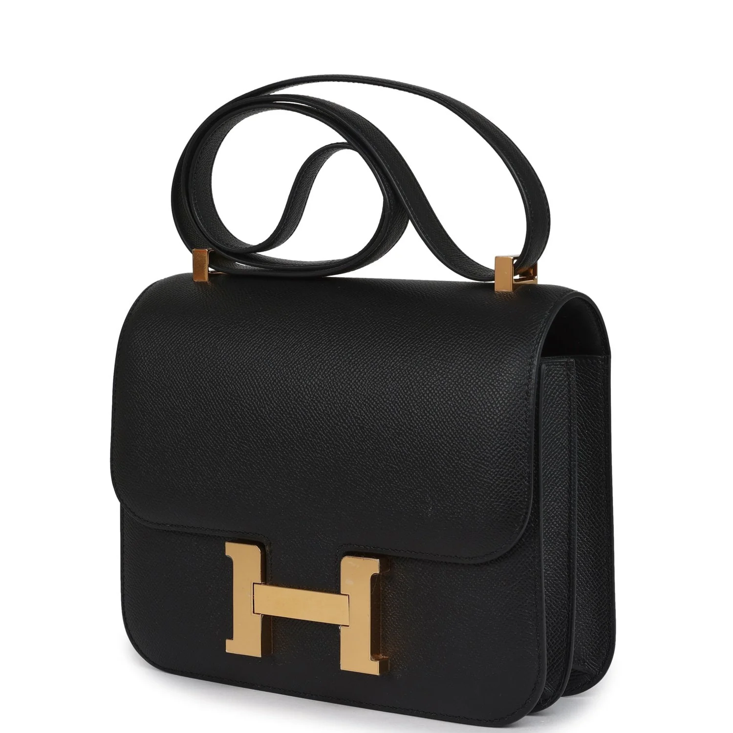 Hermes Constance 24 Black Epsom Gold Hardware