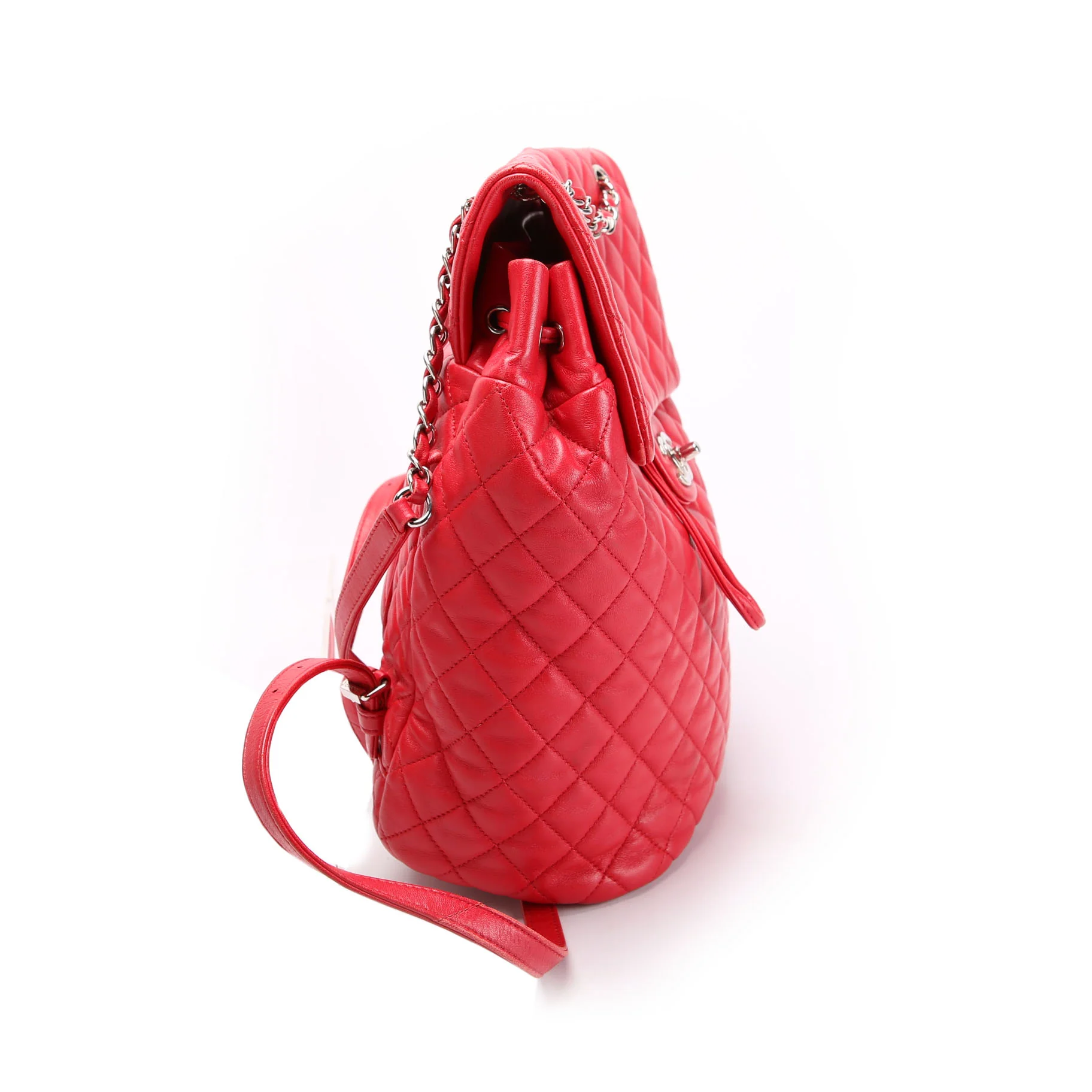 CHANEL Urban Spirit Backpack Large Lambskin Red