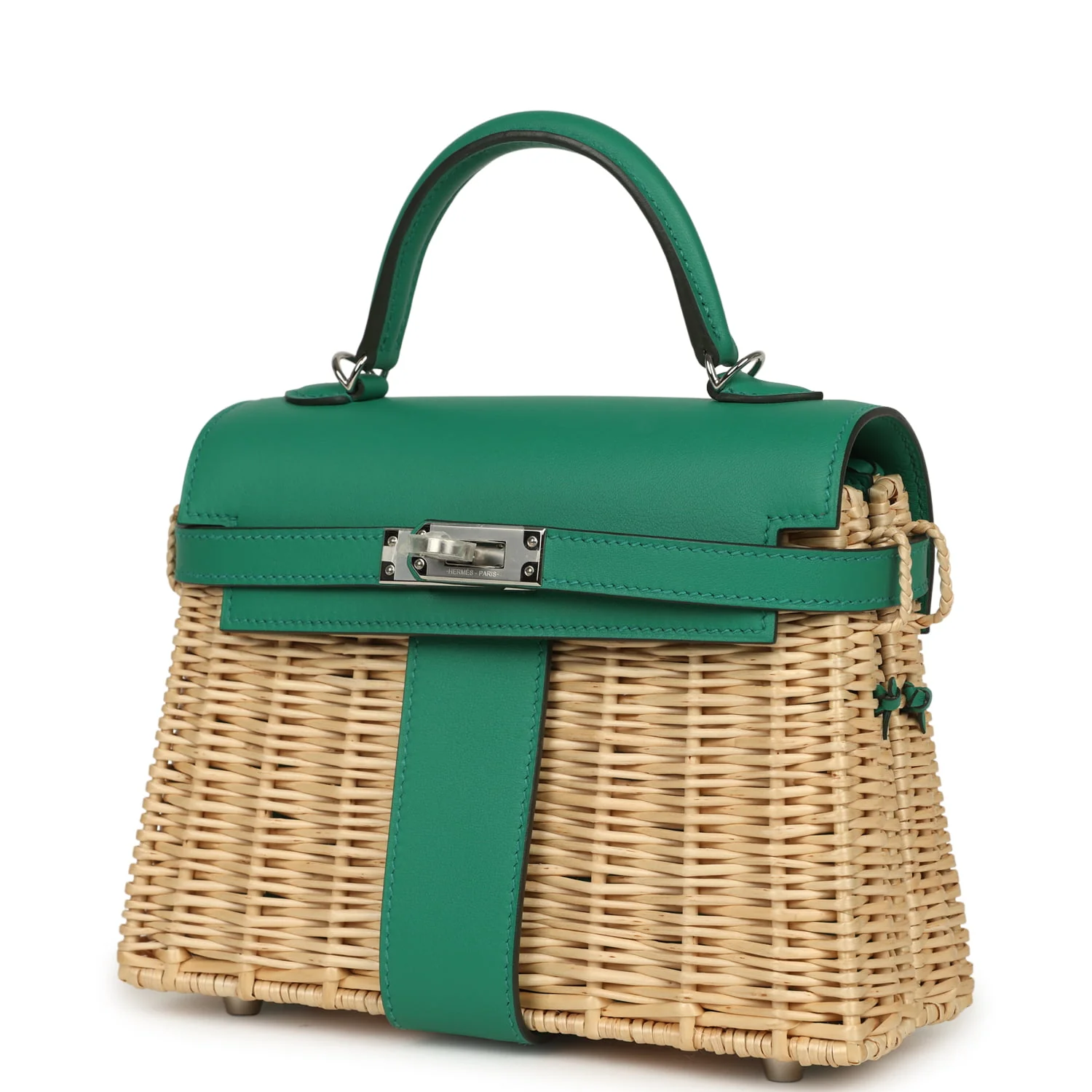 Hermes Mini Picnic Kelly 20 Vert Vertigo Swift Palladium Hardware