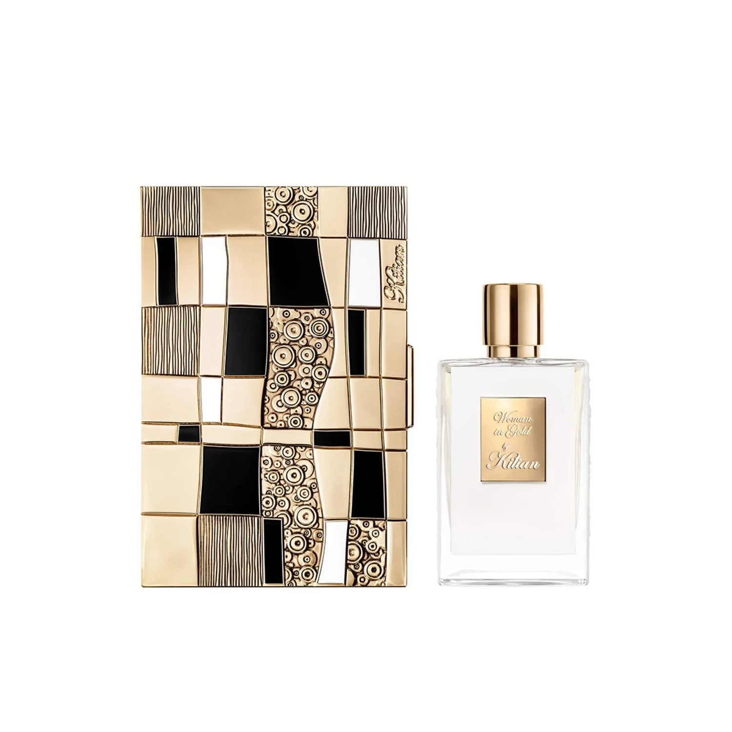 Woman in Gold with clutch