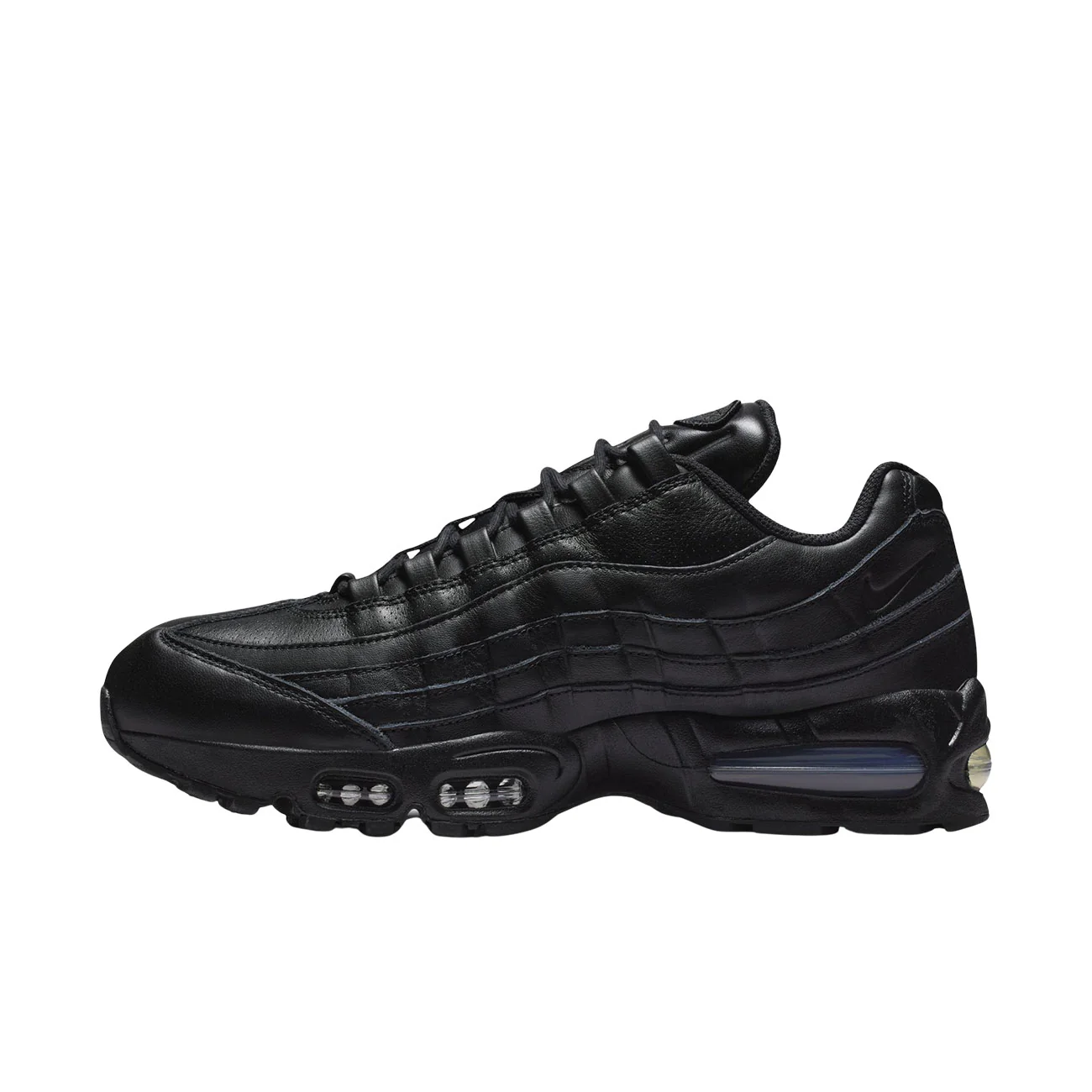 Nike Air Max 95 Big Bubble Leather (Black/Black-Black)