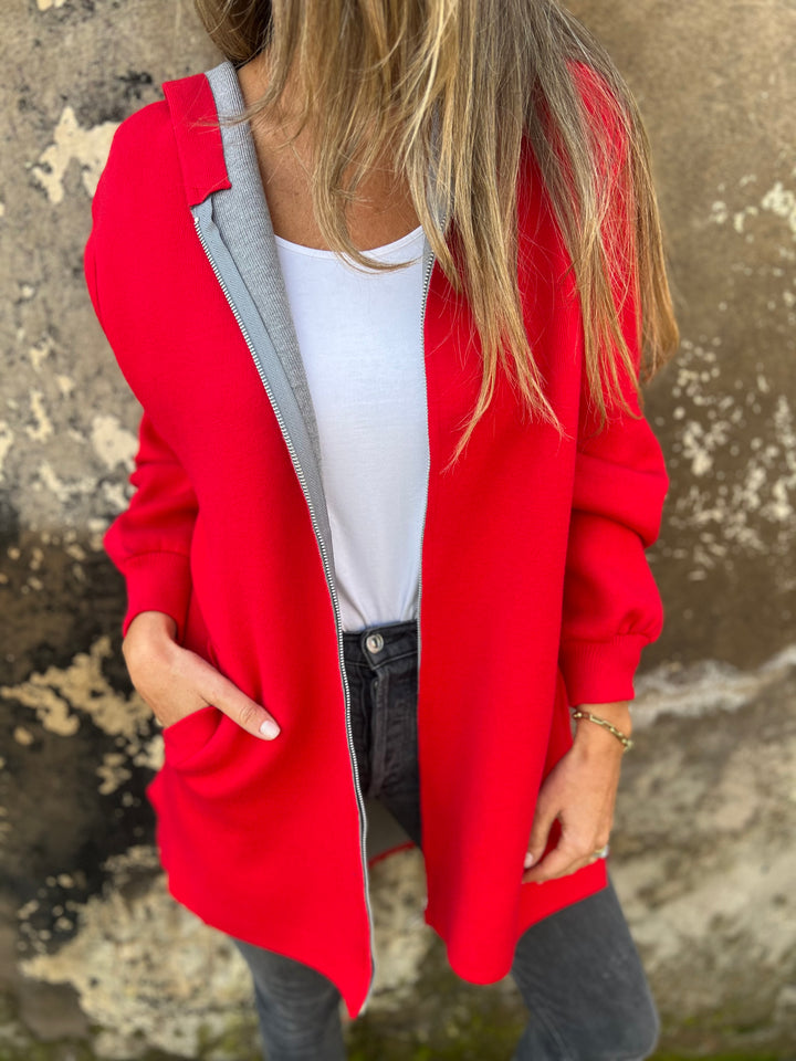 🌲 SALE🔥 Round Neck Zipper Long Sleeve Casual Jacket