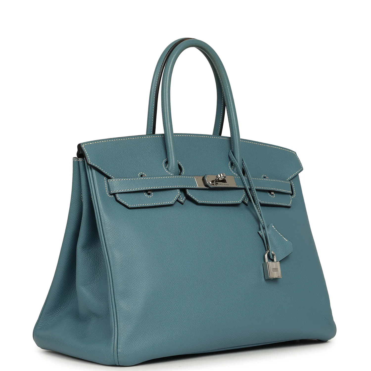 Hermes Birkin 35 Blue Jean Epsom Palladium Hardware