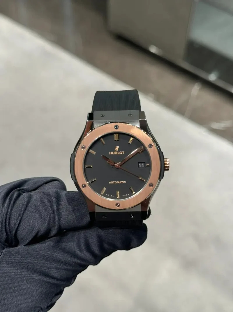Hublot Classic Fusion Black Dial Black Rubber Men's Watch 45mm 511.NO.1181.RX