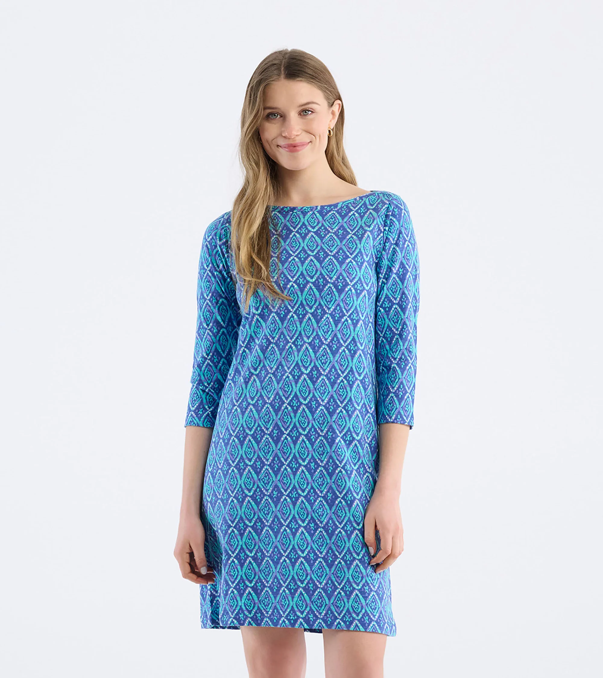 Women's Painted Diamonds Bateau Dress