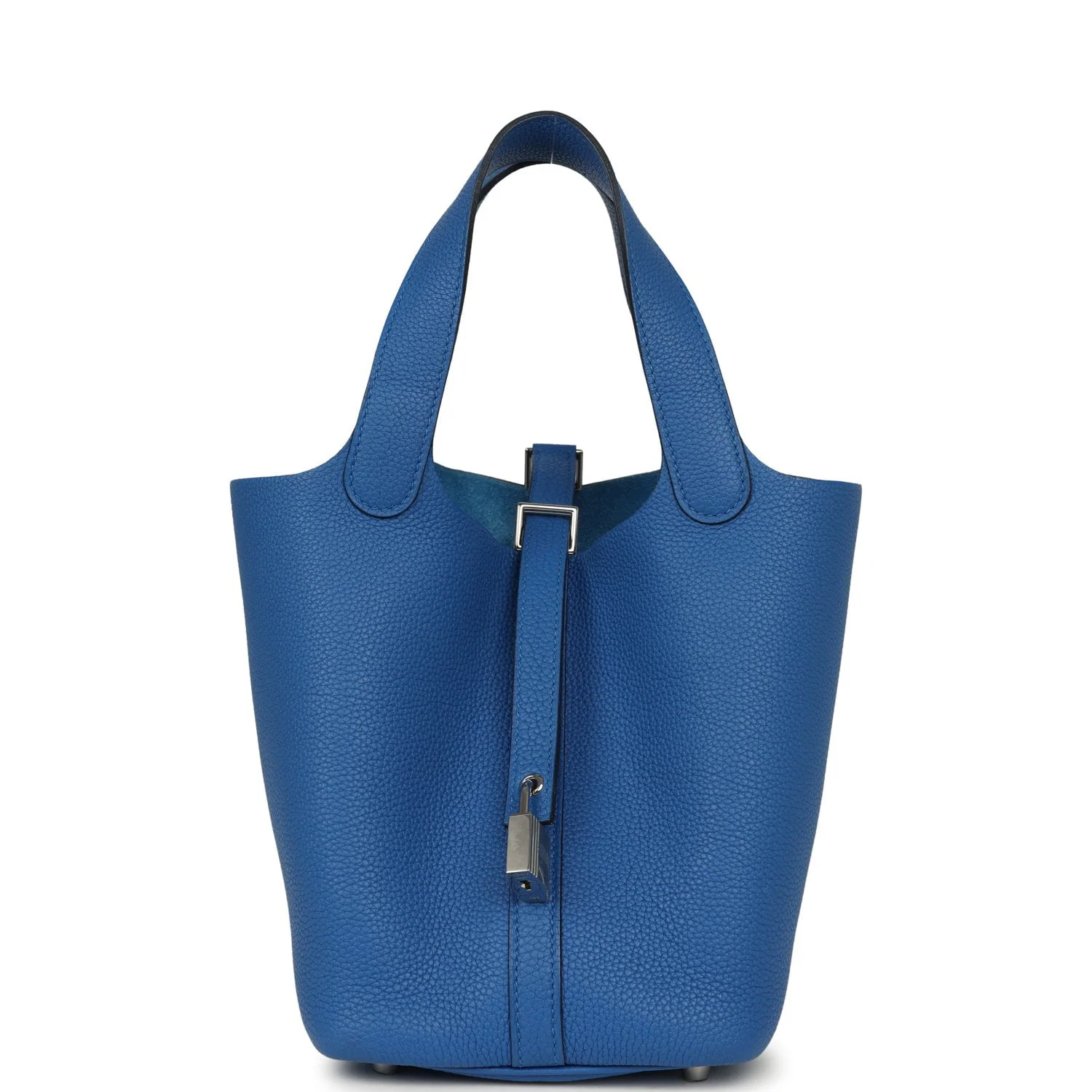 HERMÈS Picotin Lock 18 Bleu Zellige Maurice Palladium Hardware