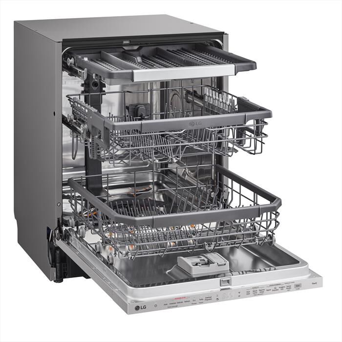 LG - Lavastoviglie QUADWASH DB365TXS Classe B 10coperti-Acciaio inossidabile