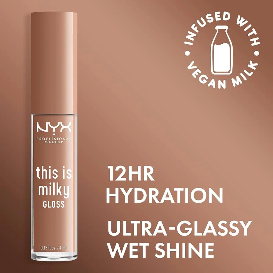 NYX Professional Makeup This Is Milky Lip Gloss - Cookies and Milk