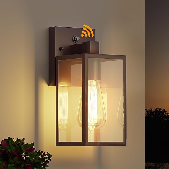 YARDLUME Oil Rubbed Bronze Dusk to Dawn Porch Lights Fixtures