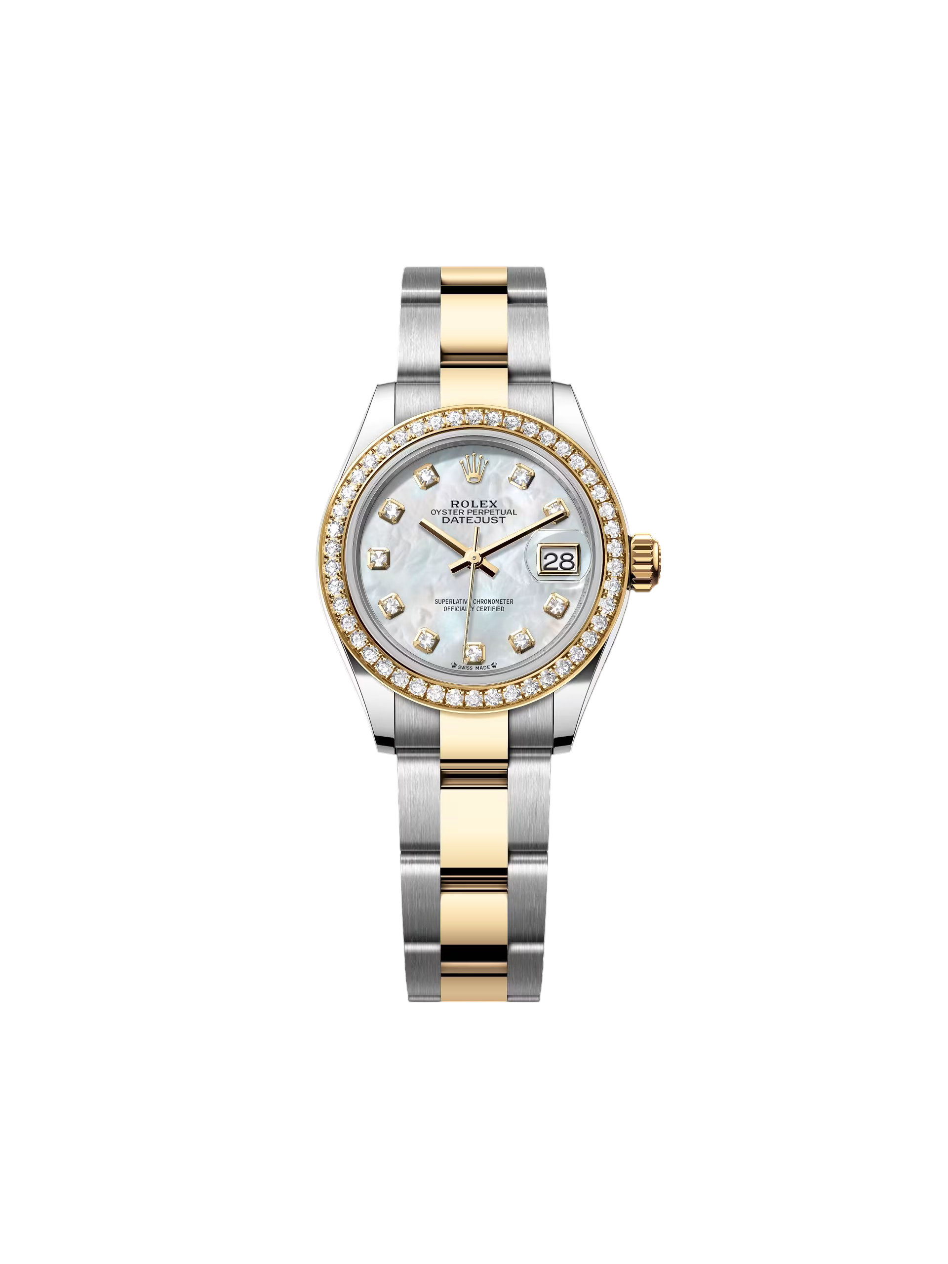 RLX Lady-Datejust 31mm 279383RBR Mother-of-Pearl Dial Yellow Rolesor Oyster Bracelet