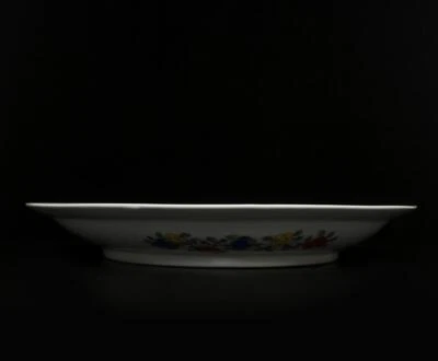 44CM Kangxi Signed Antique Chinese Famille Rose Dish W/dragon