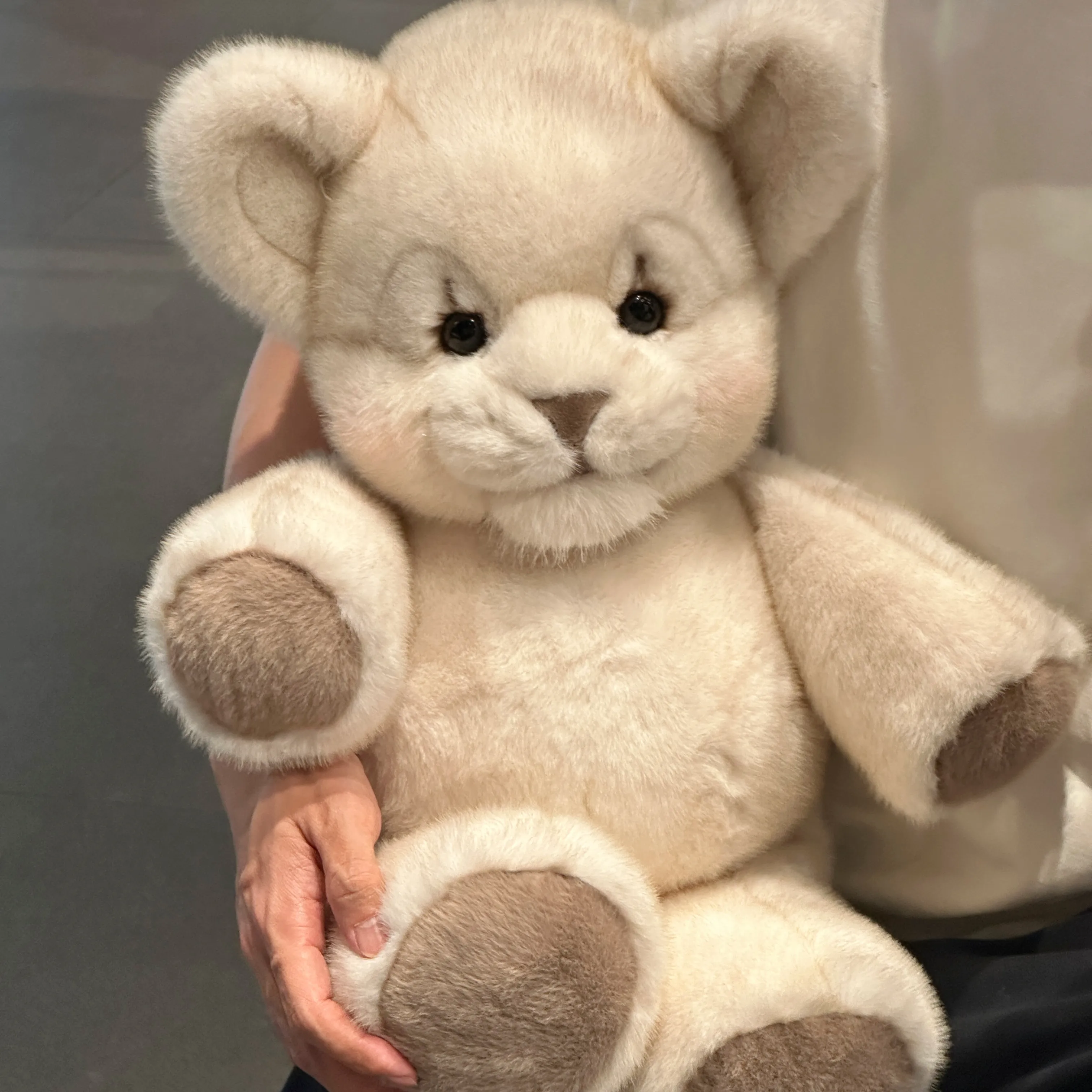 Cute White Lion Stuffed Animal
