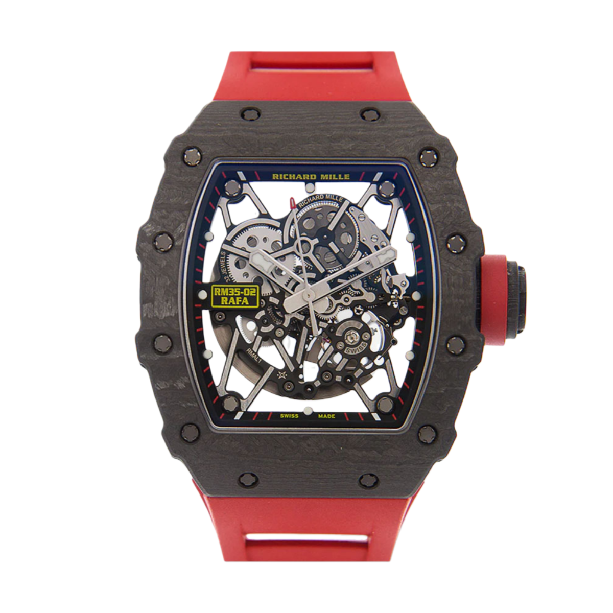 【7A Quality】Richard Mille RM35-02 Carbon Fiber Swiss Replica Automatic Mechanical Watch