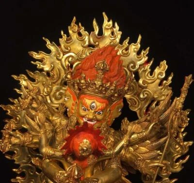 42CM Old Chinese Bronze Statue Buddha N1652