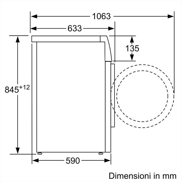 BOSCH - Lavatrice Serie 4WAN28219IT 9Kg 1400G Classe A-Bianco