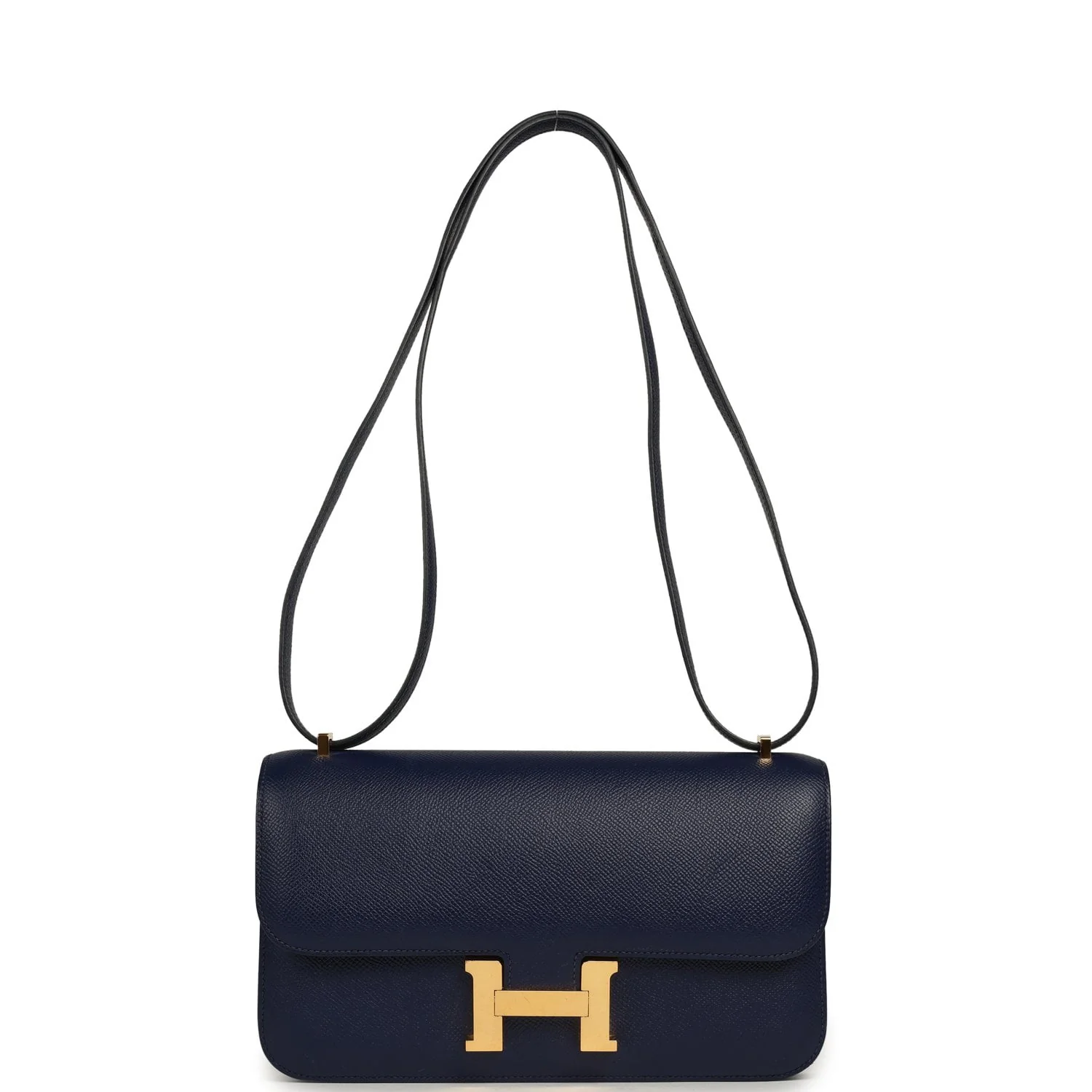 Hermes Constance Elan Bleu Indigo Epsom Gold Hardware
