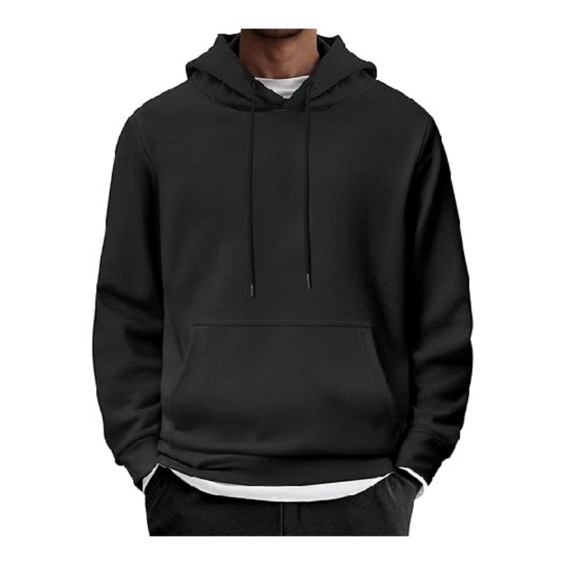 Mens Hoodie Long Sleeve Casual Pullover Hooded Sweatshirt