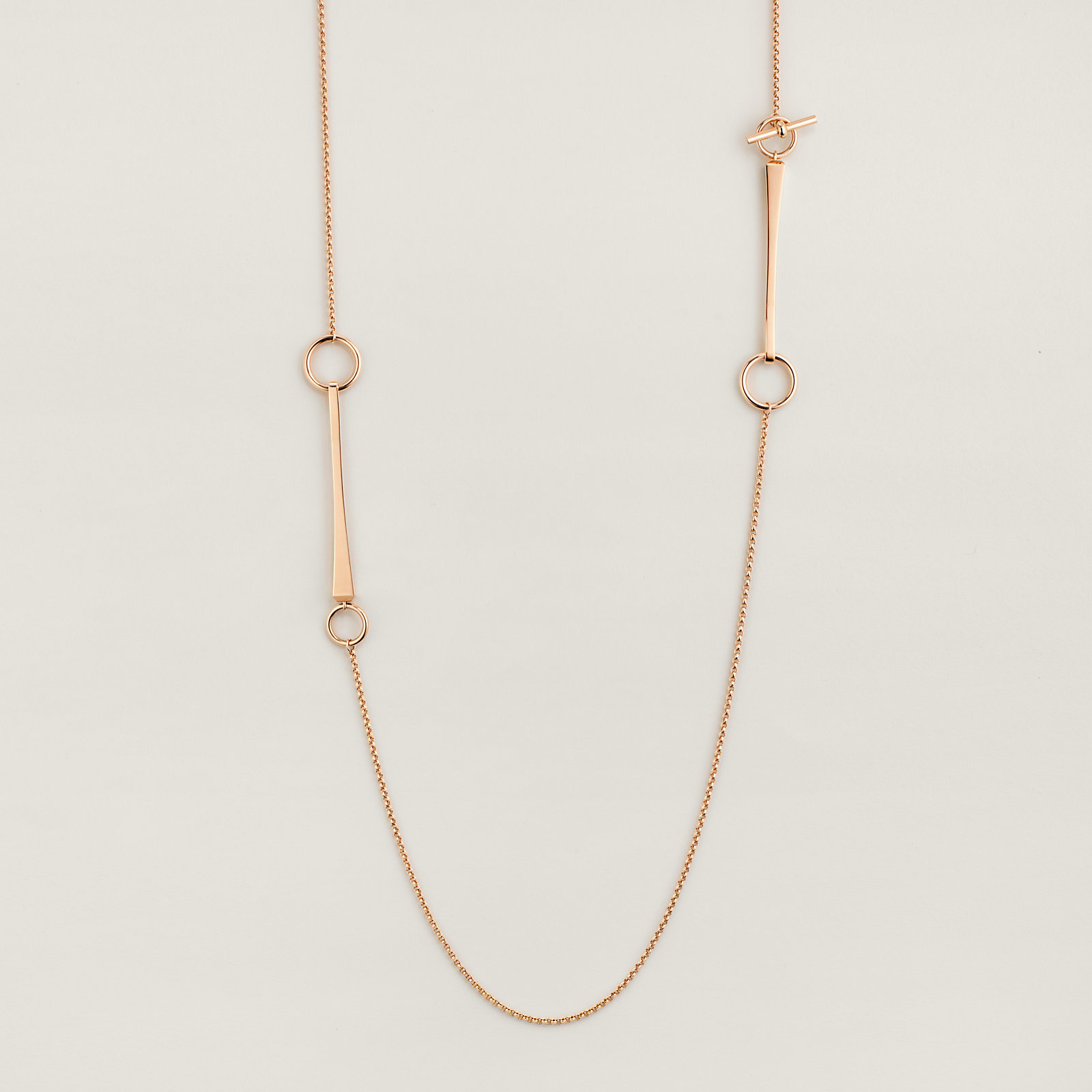 Clou de forge long necklace