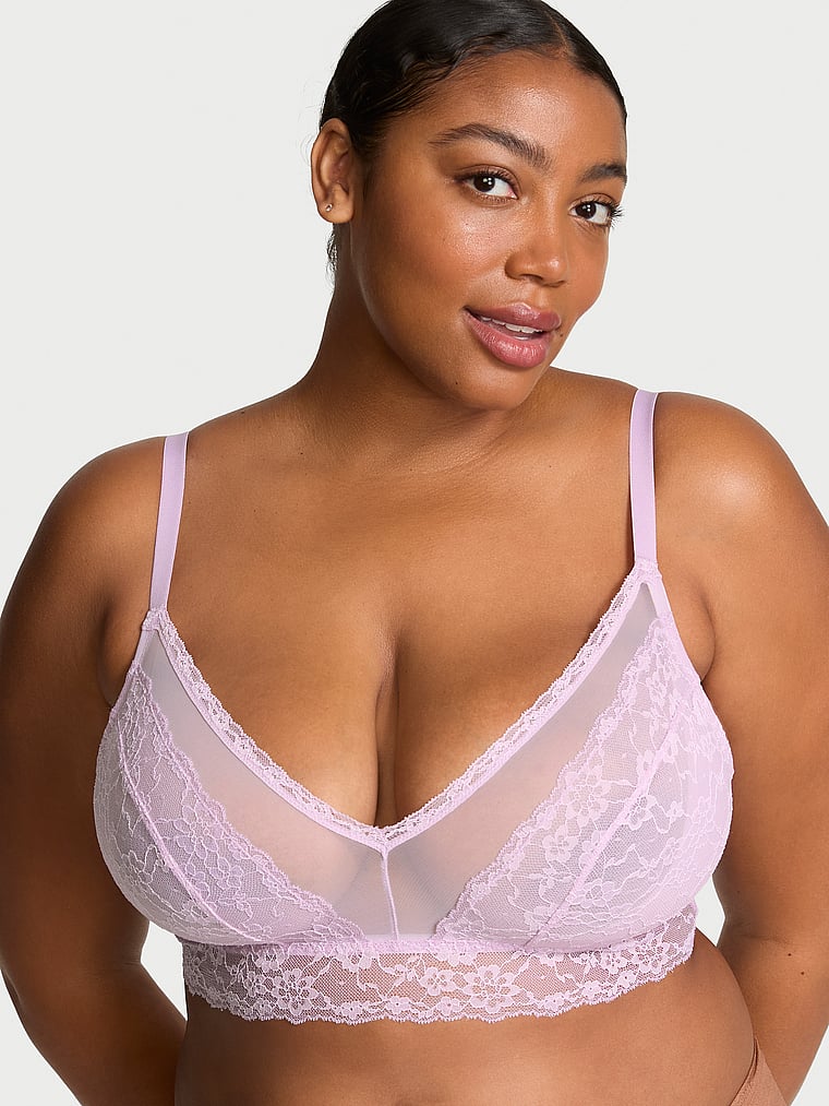 Victoria's Secret Posey Lace Curvy Bralette Lace