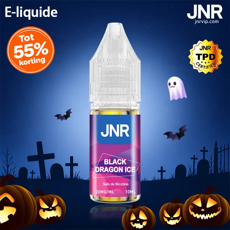 JNR E-liquide 10ml - Sels de Nicotine 20mg - JNR VIP