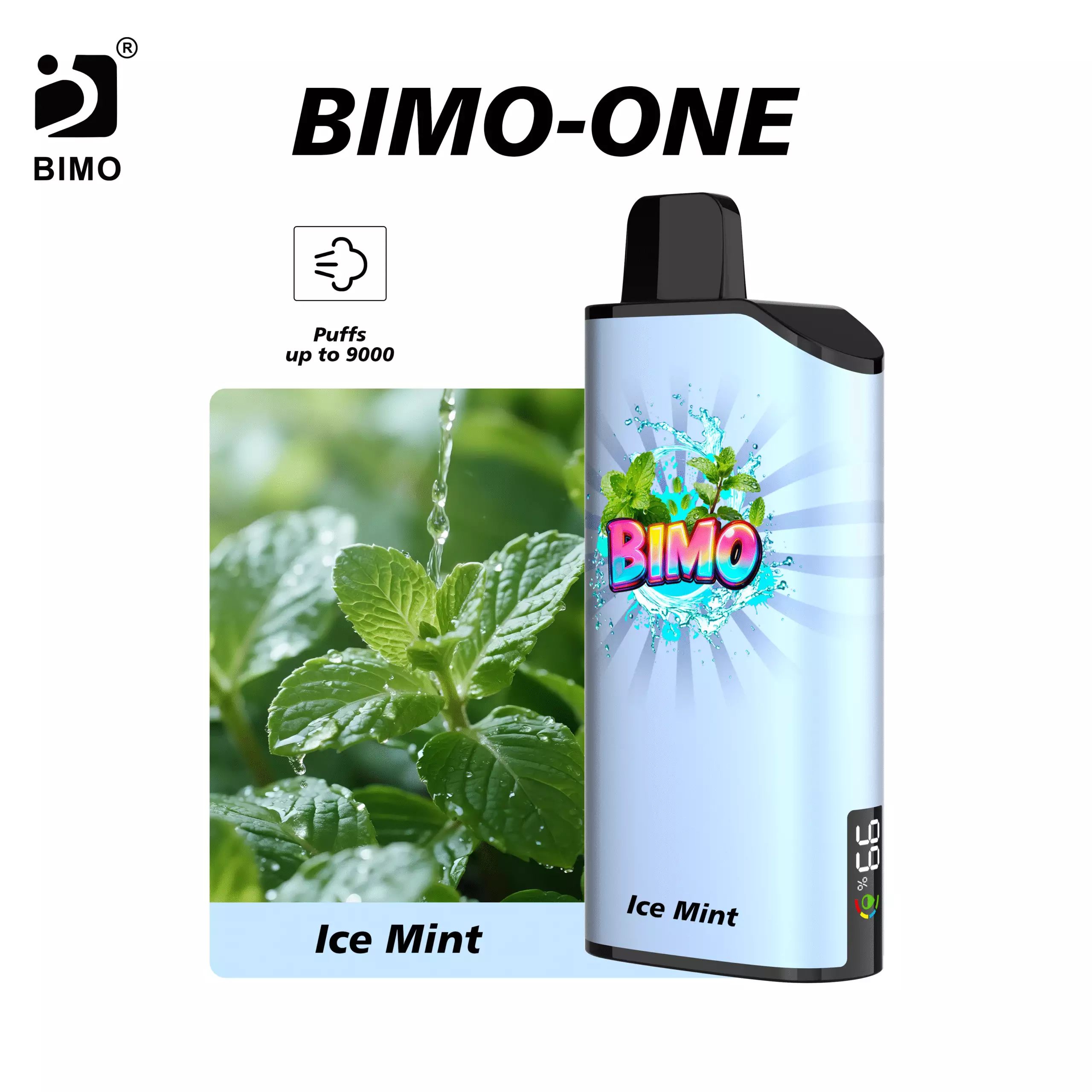 BIMO ONE 9000 Puffs – Ice Mint