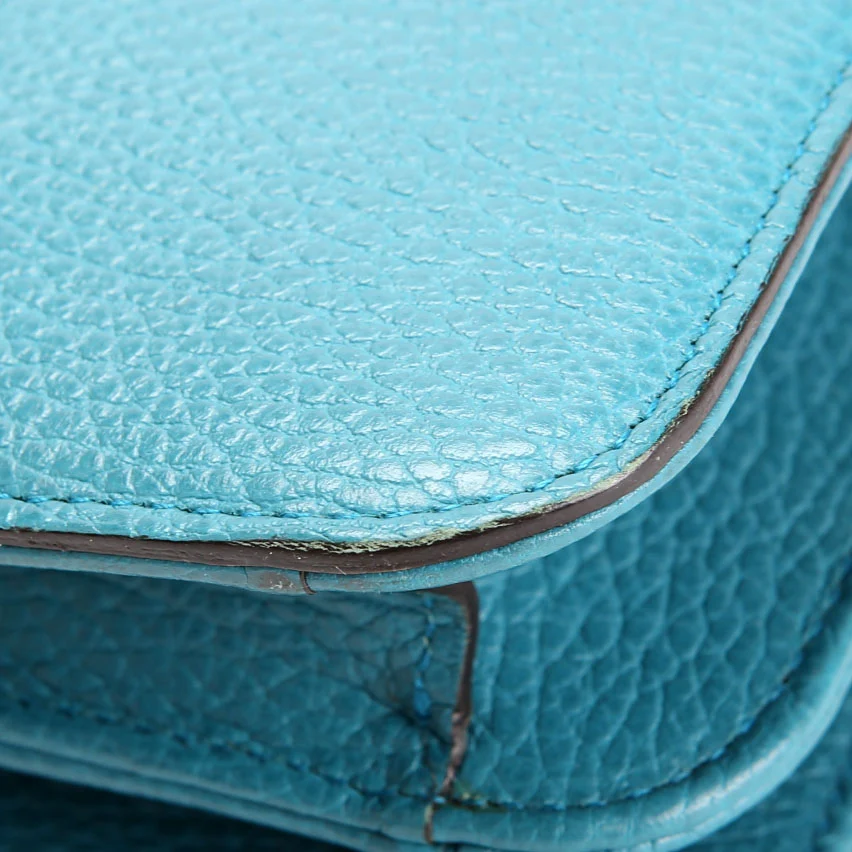 510303 Interlocking GG Shoulder Turquoise