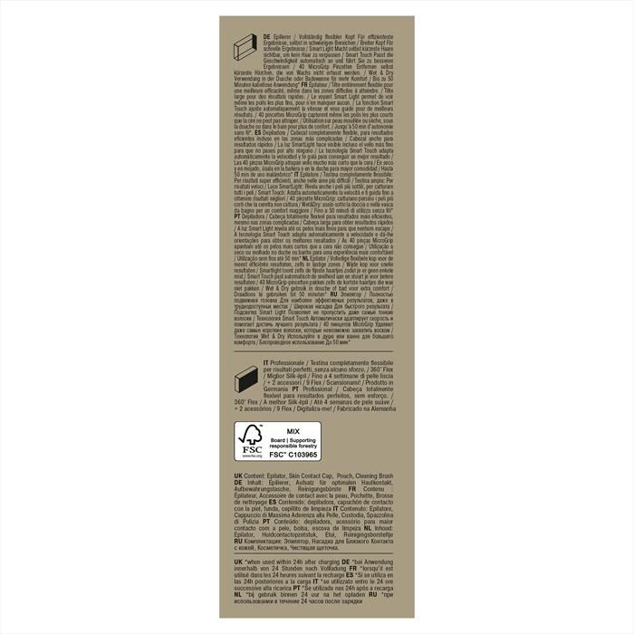 BRAUN - Epilatore SILK-ÉPIL 9 9-011-BIANCO/ORO