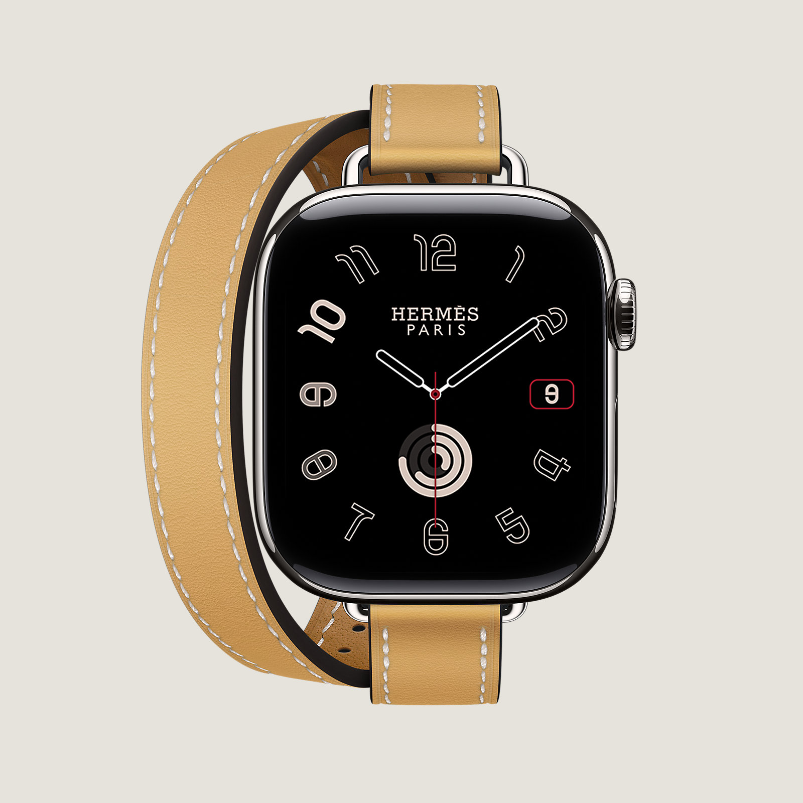 Series 11 case & Band Apple Watch Hermès Double Tour 42 mm Attelage