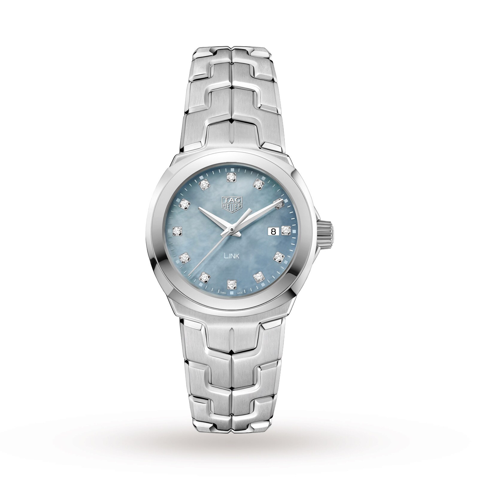 TAG Heuer Link Date Quartz Date 32mm Mother Of Pearl Ladies Watch WBC1313.BA0600